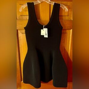 SIMKHAI Black Ribbed Larina Dress